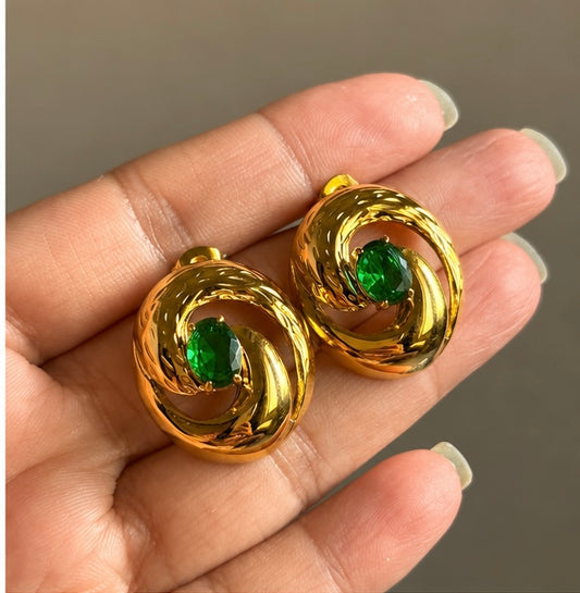 Aurora Triple Crystal Drop Earrings