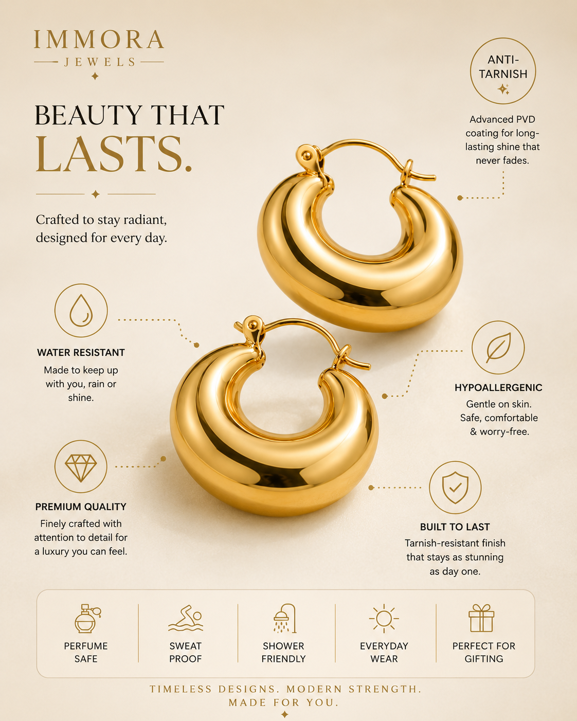 Gilded Aura Earrings