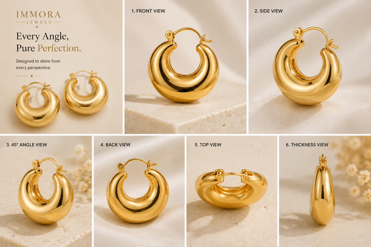 Gilded Aura Earrings