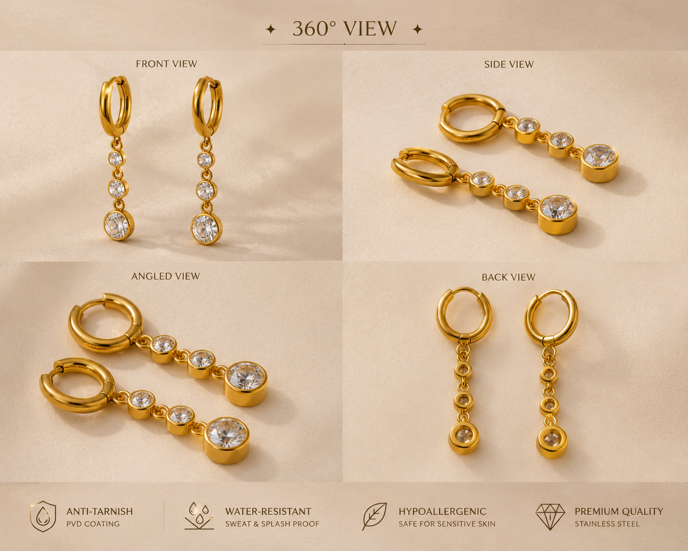 Eclipse Orbital Drop Earrings