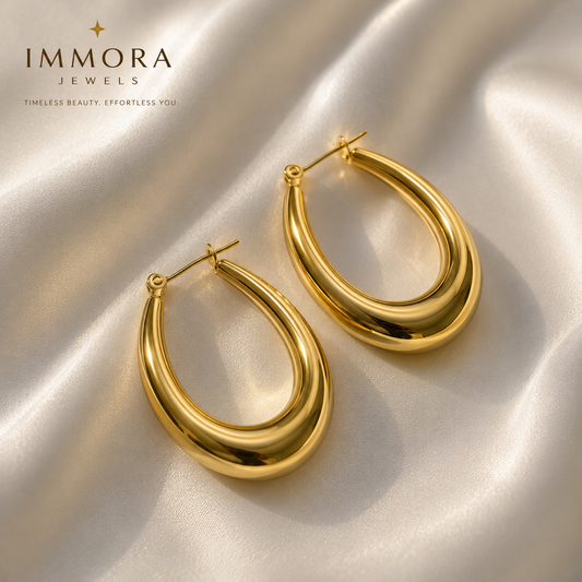 Minimalist U-Shaped Chunky Hoops
