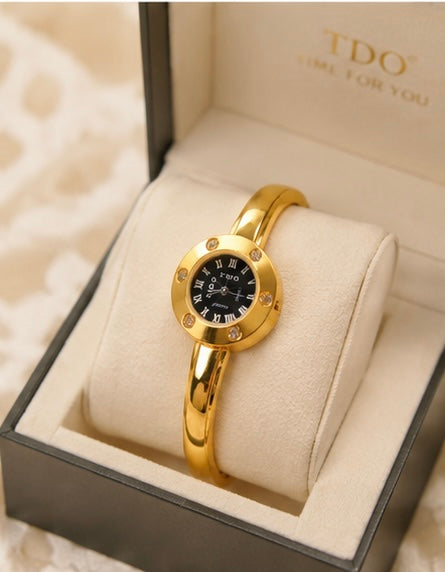 Golden classic watch
