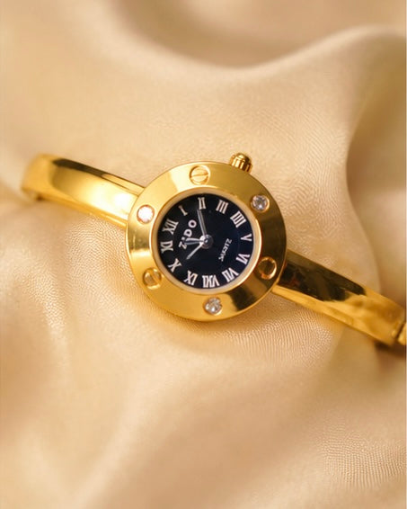 Golden classic watch