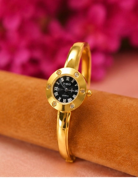 Golden classic watch