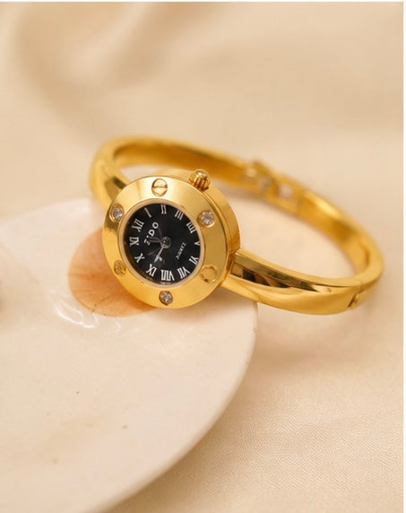 Golden classic watch