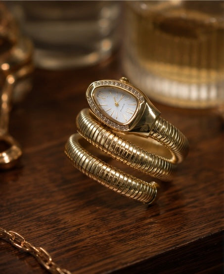 Double layer snake watch