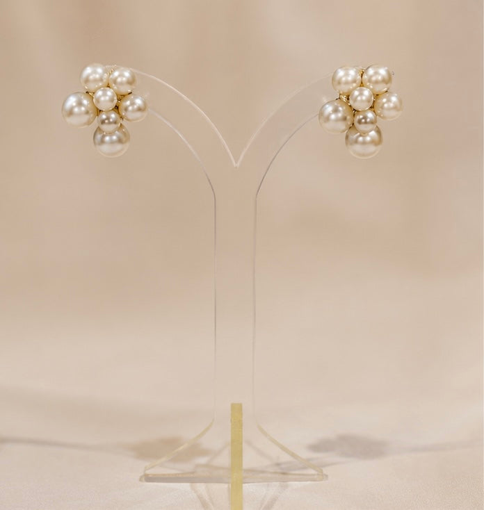 Pearl Blossom Cluster Studs