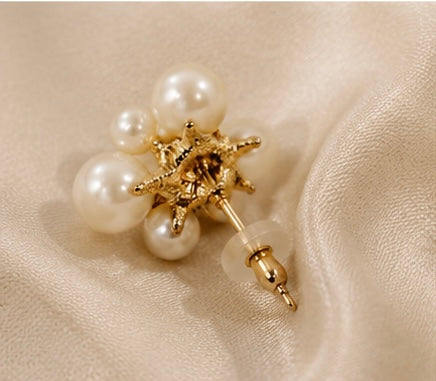 Pearl Blossom Cluster Studs