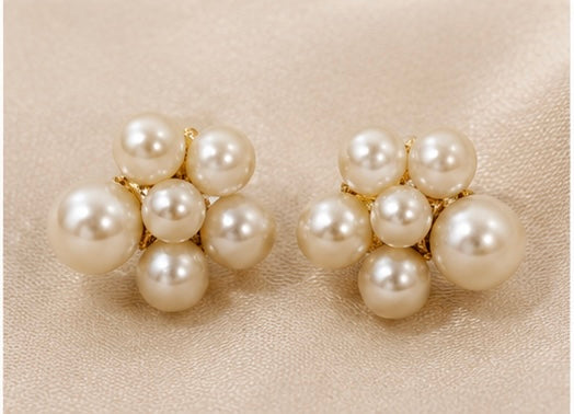 Pearl Blossom Cluster Studs