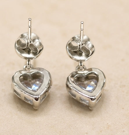 Luna Heart Drop Earrings